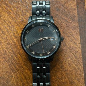 Watch Station Collection Three-Hand Date Black